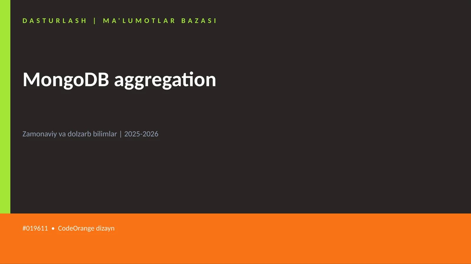 MongoDB aggregation