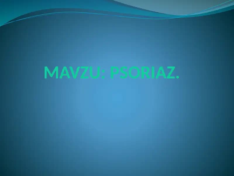 Psoriaz