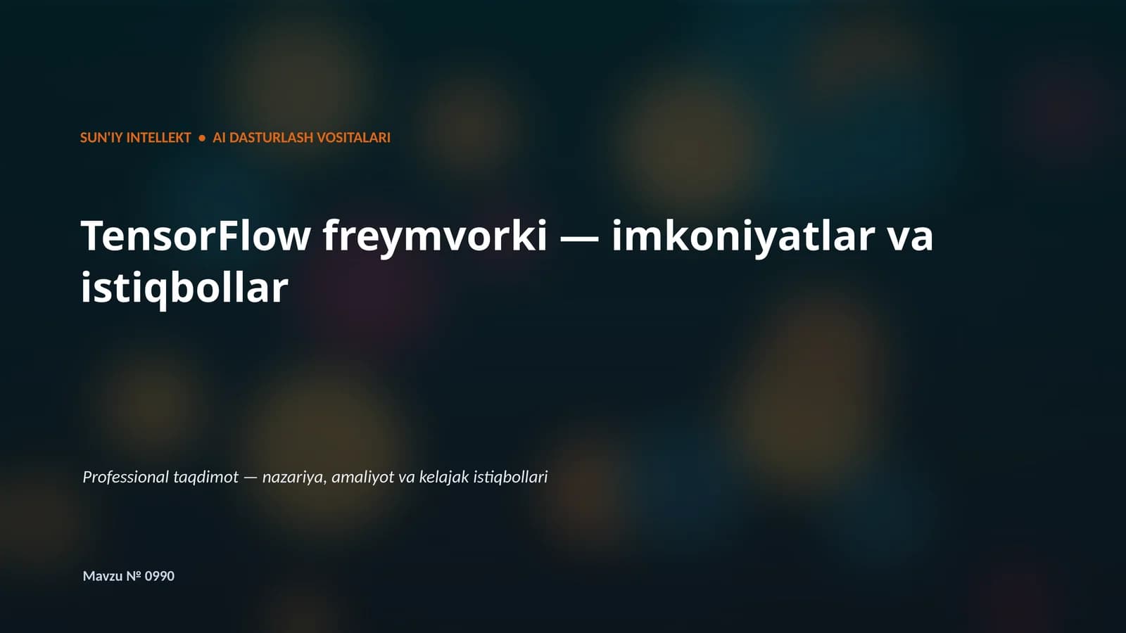 TensorFlow freymvorki