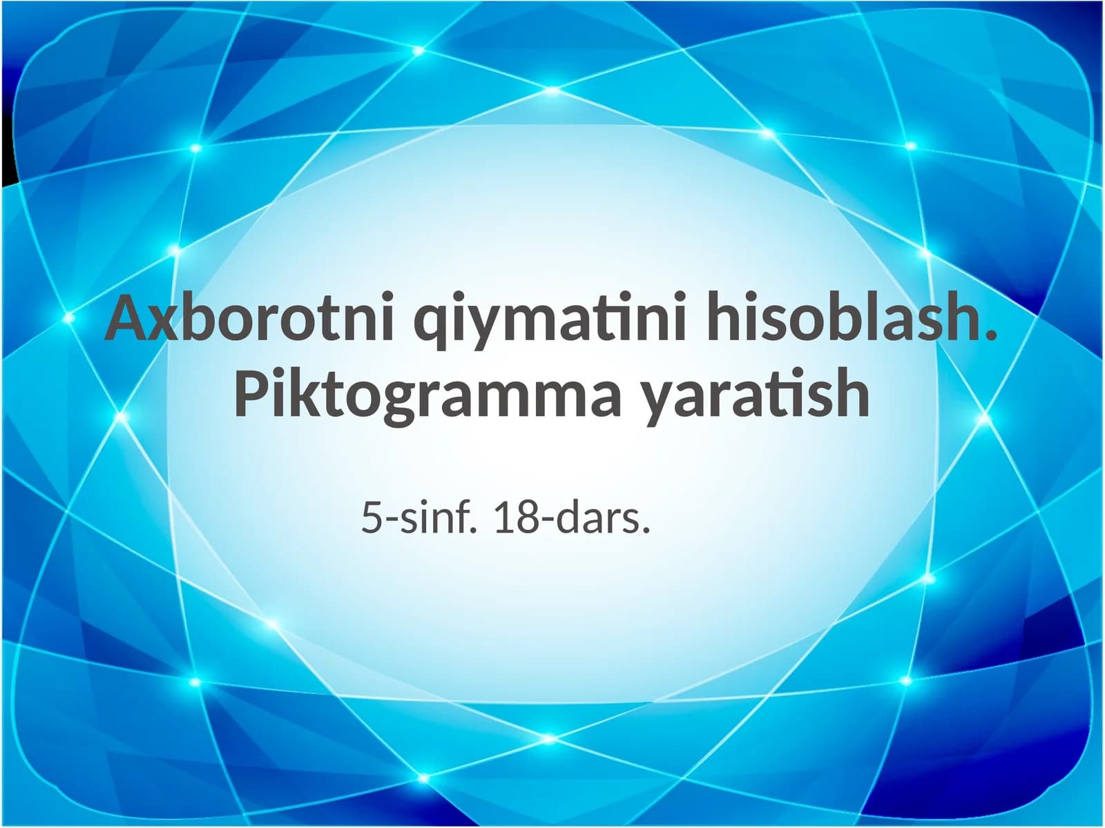 Axborotni qiymatini hisoblash