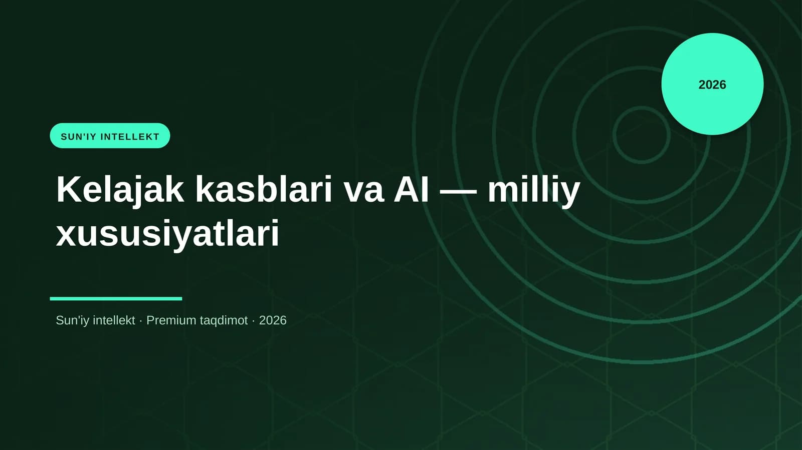 Kelajak kasblari va AI — milliy xususiyatlari