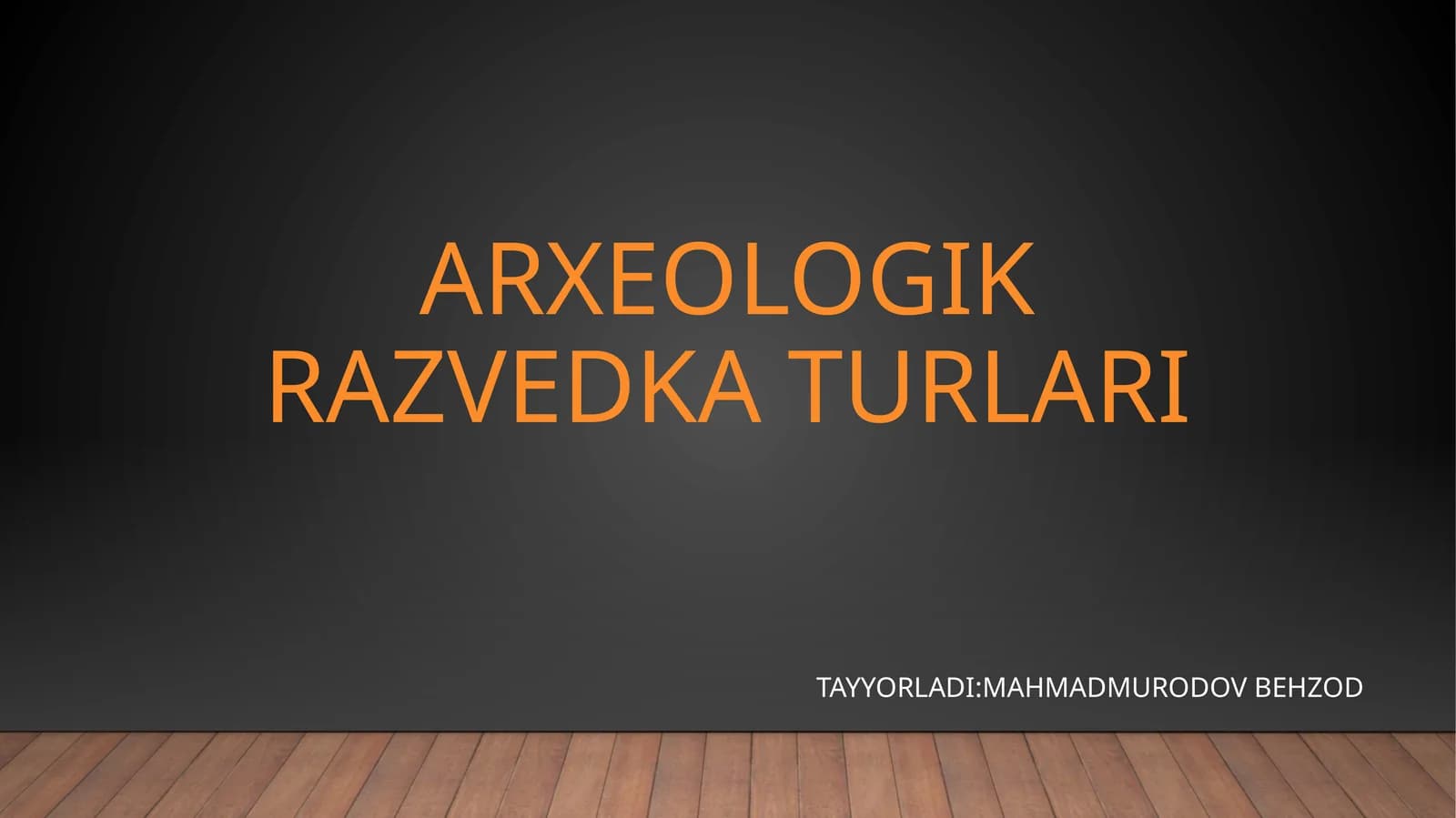 Arxeologik razvedka turlari