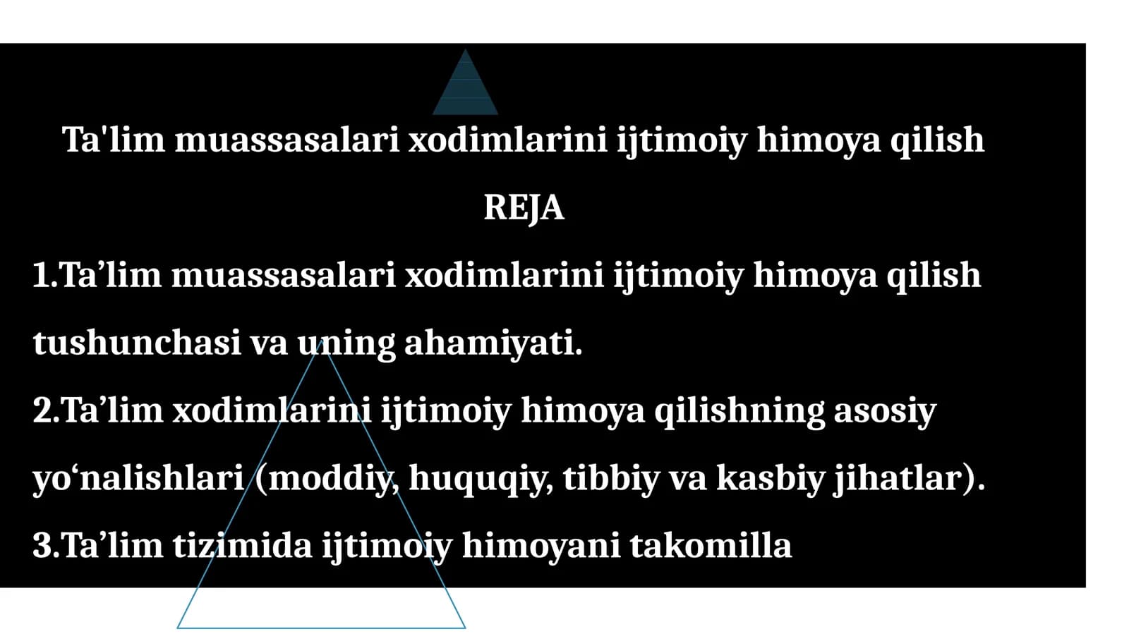 Ta'lim muassasalari xodimlarini ijtimoiy himoya qilish