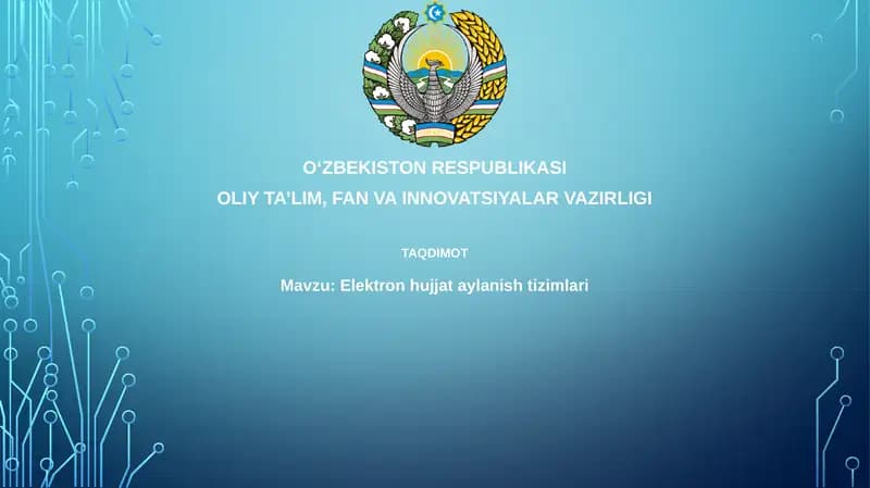 Elektron hujjatlarni boshqarish tizimlari