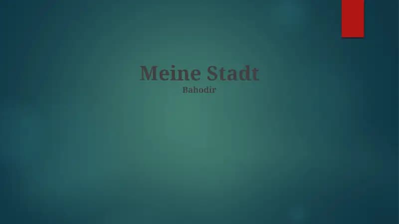 Meine Stadt