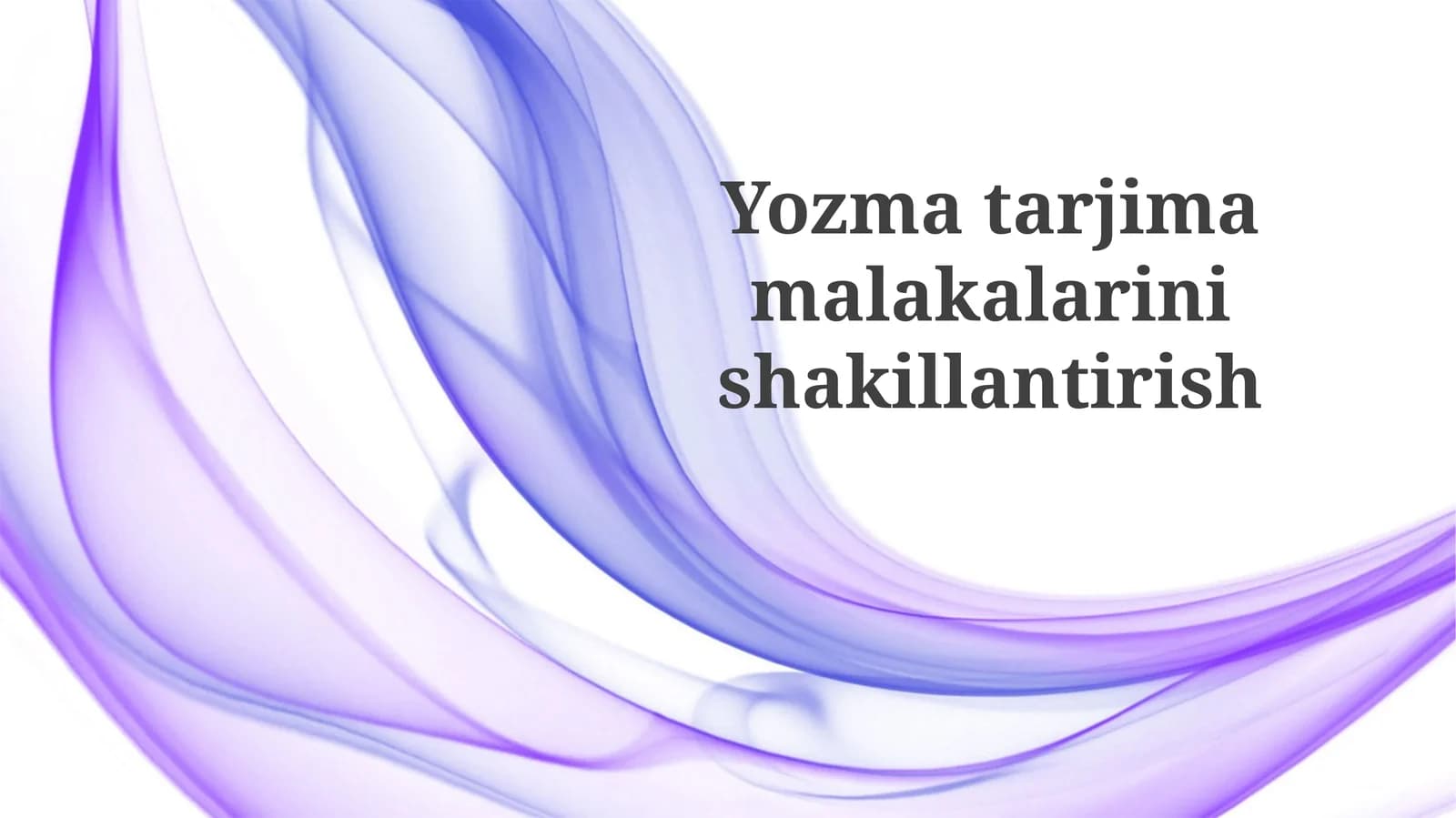 Samarali Yozuv Asoslari
