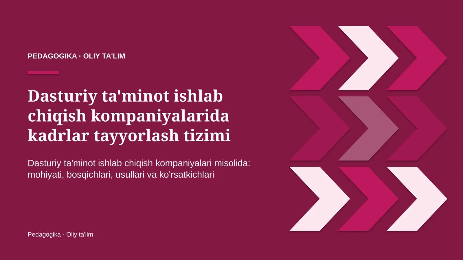 dasturiy ta'minot ishlab chiqish kompaniyalarida kadrlar tayyorlash tizimi 1221