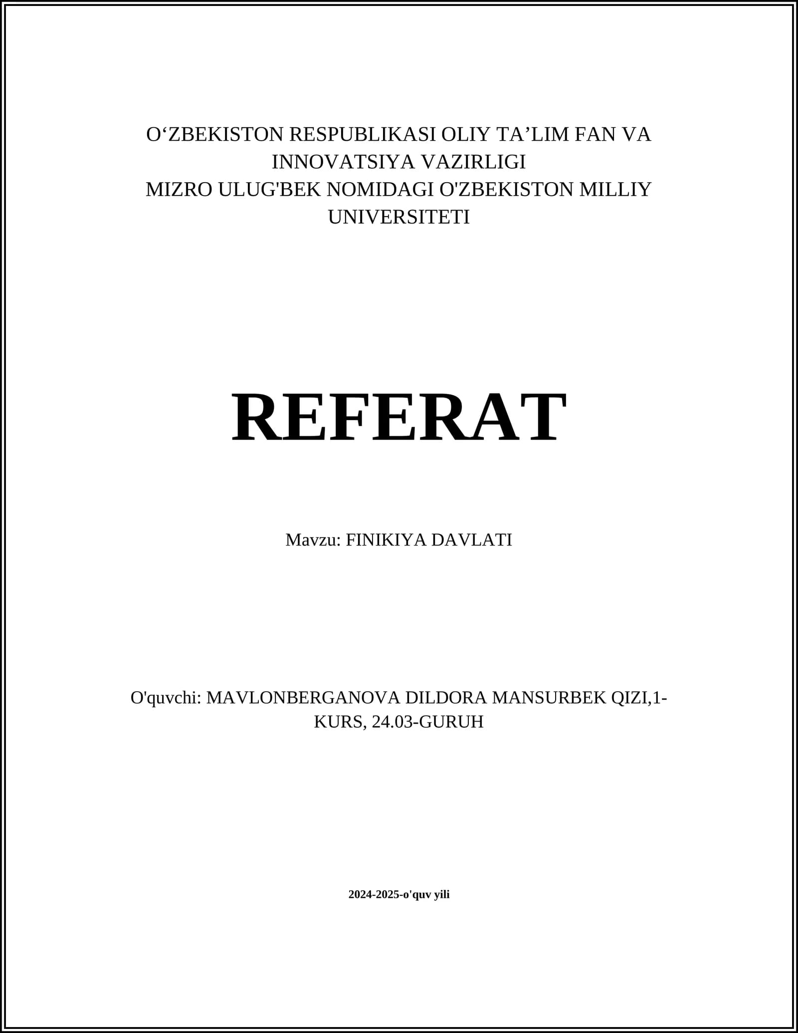 FINIKIYA DAVLATI
