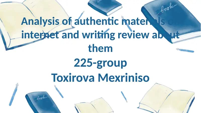 Authentic materials on internet