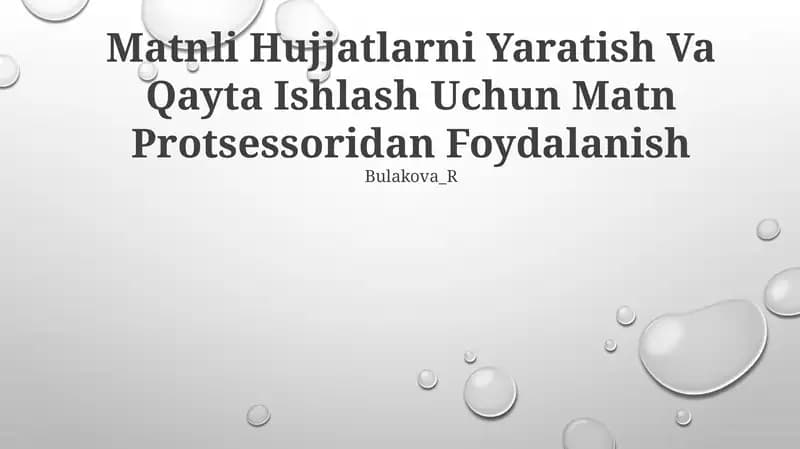 Matn protsessorlari