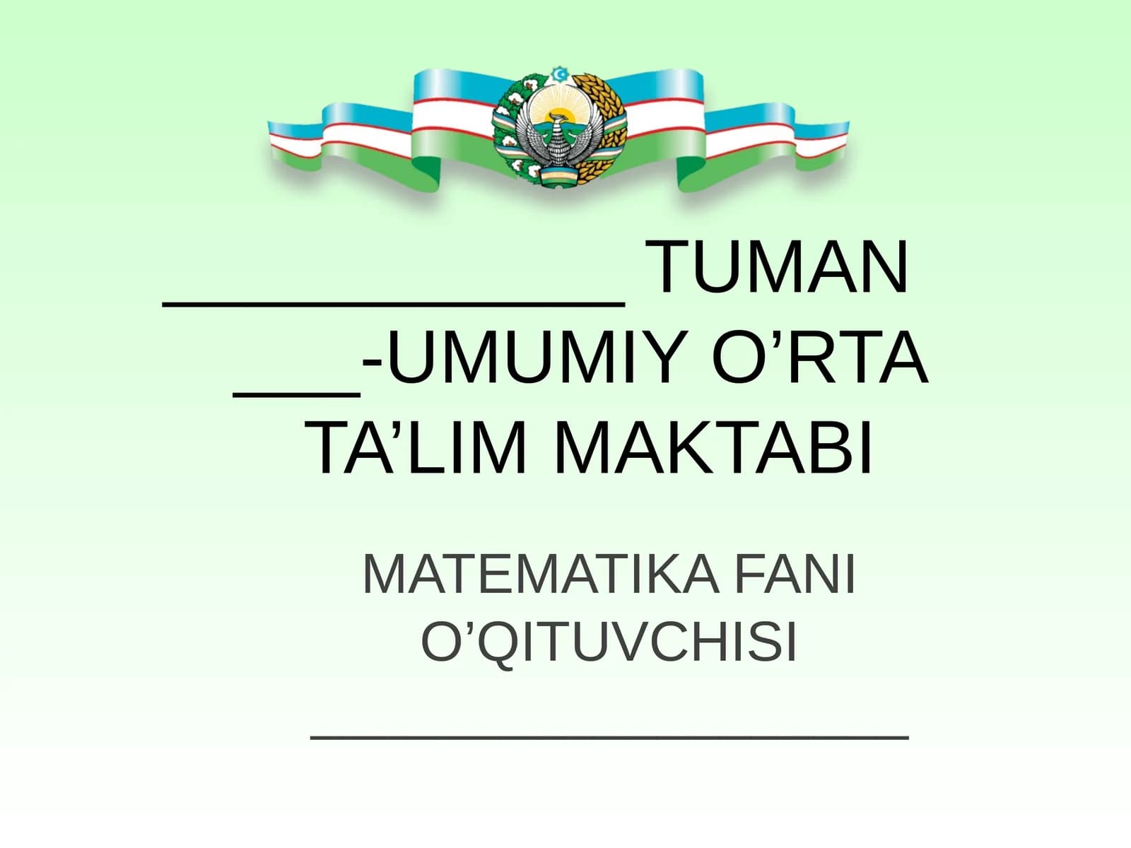 5-sinf matematika .Sonli va harfli ifodalar