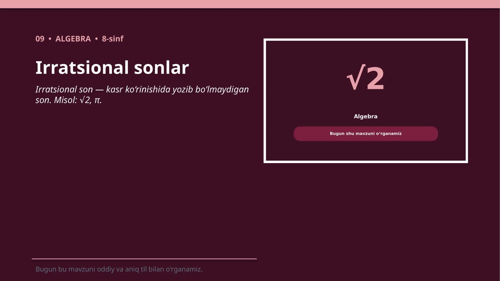 Irratsional sonlar