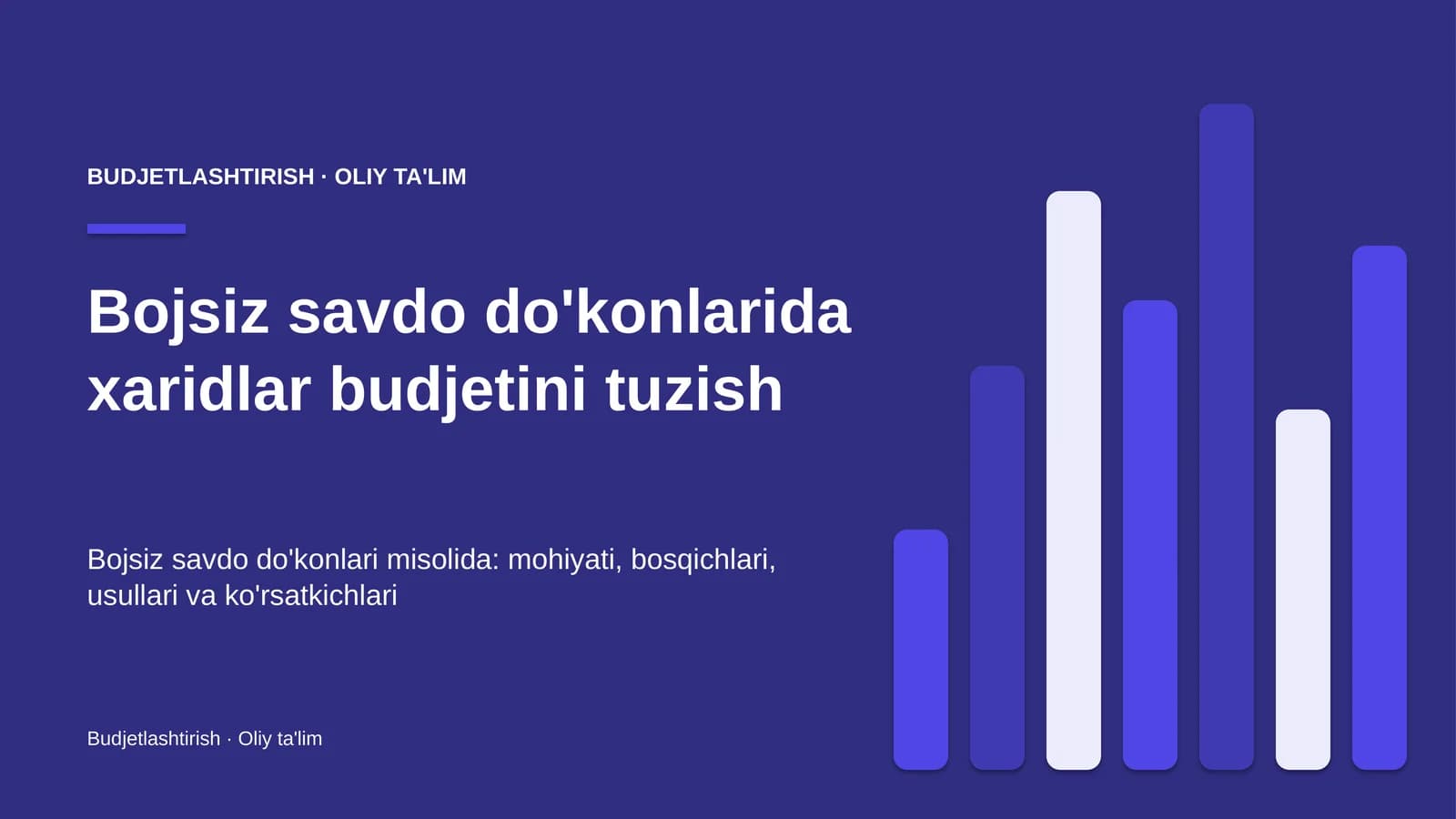bojsiz savdo do'konlarida xaridlar budjetini tuzish 9385