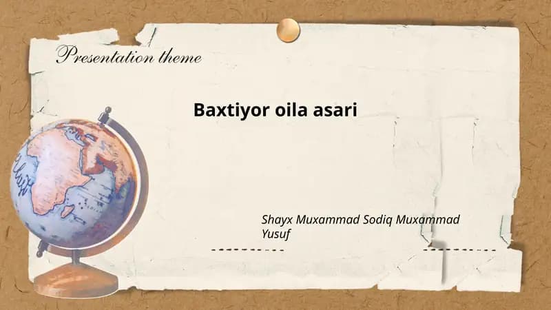 Baxtiyor oila asari