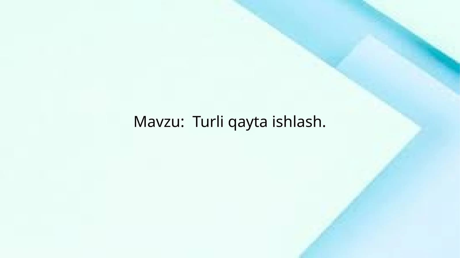 Raqamlitasvirlar ni qayta ishlash