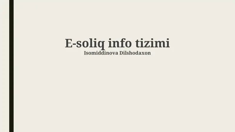 E-soliq info tizimi
