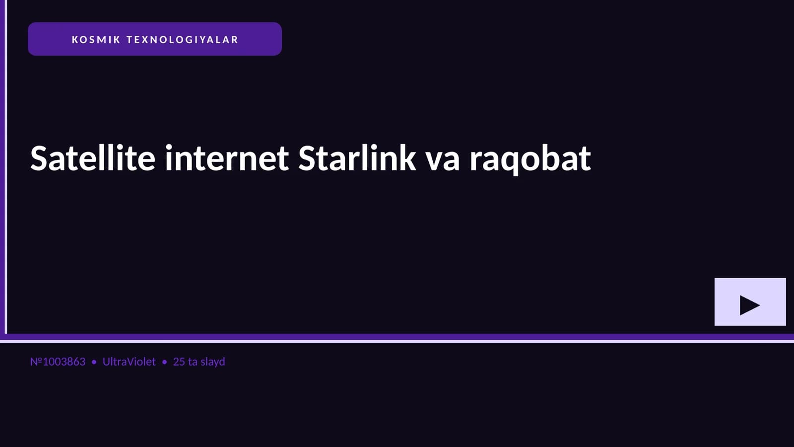 KOSMIK TEXNOLOGIYALAR