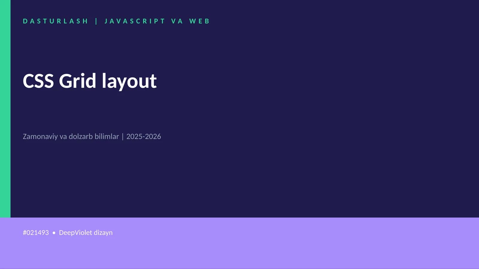 CSS Grid layout