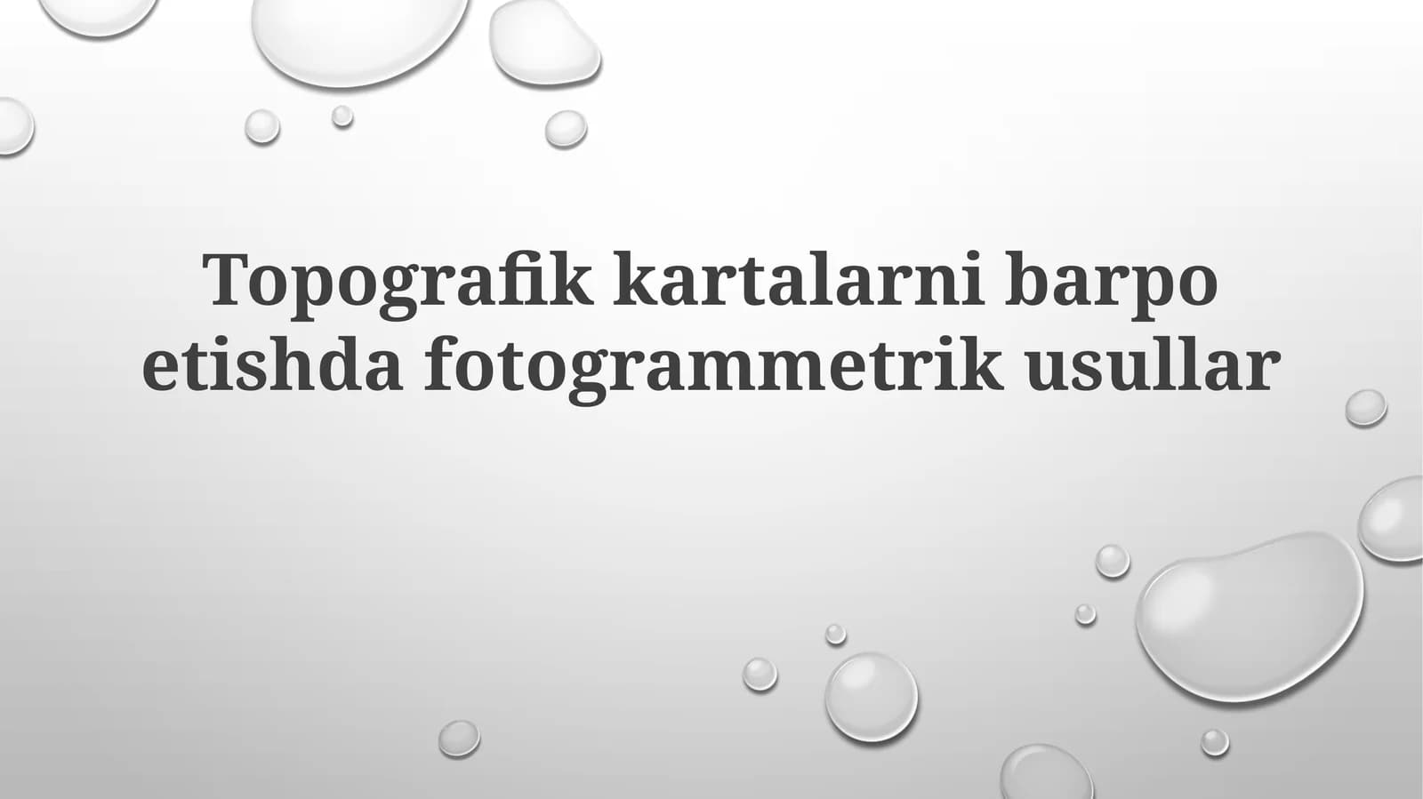 Fotogrammetrik usullar