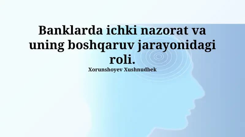 Ichki nazorat tizimi