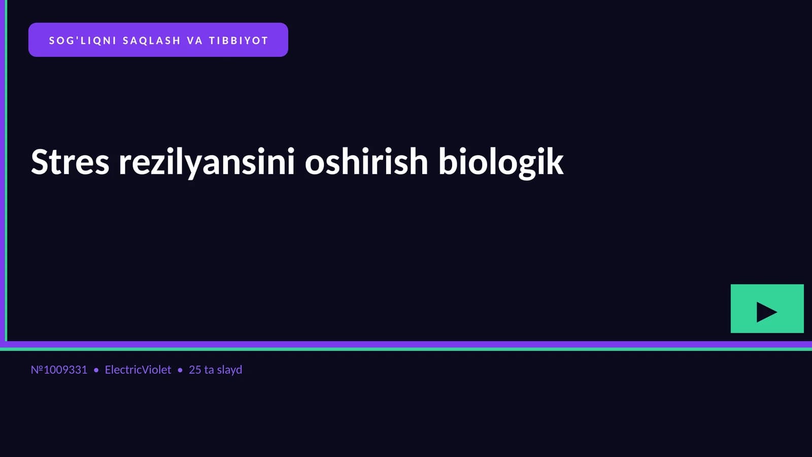 Stres rezilyansini oshirish biologik