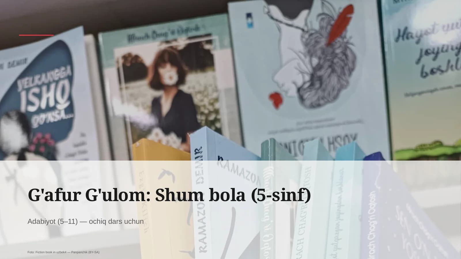 G'afur G'ulom: Shum bola (5-sinf)