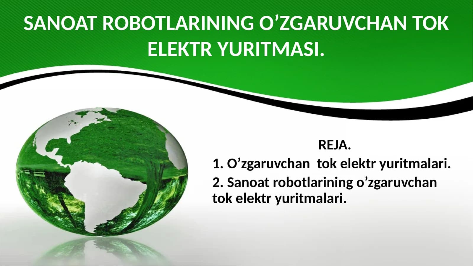 O’zgaruvchan tok elektr yuritmalari