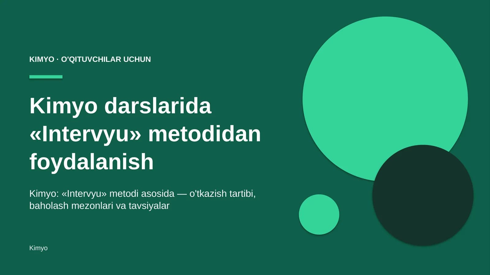 kimyo darslarida intervyu metodidan foydalanish 7944