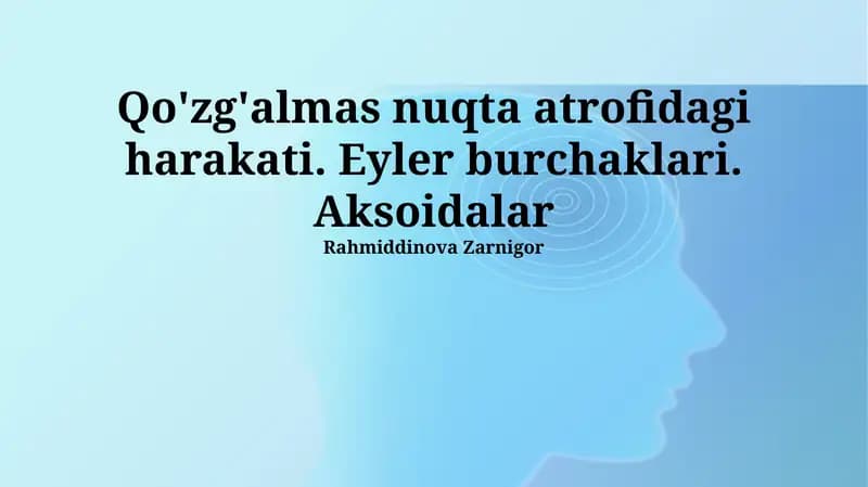 Eyler Burchaklari