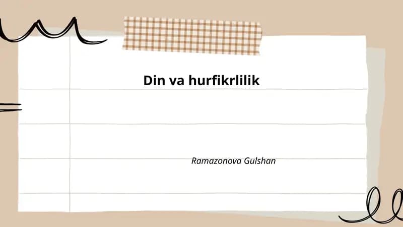Din va hurfikrlilik