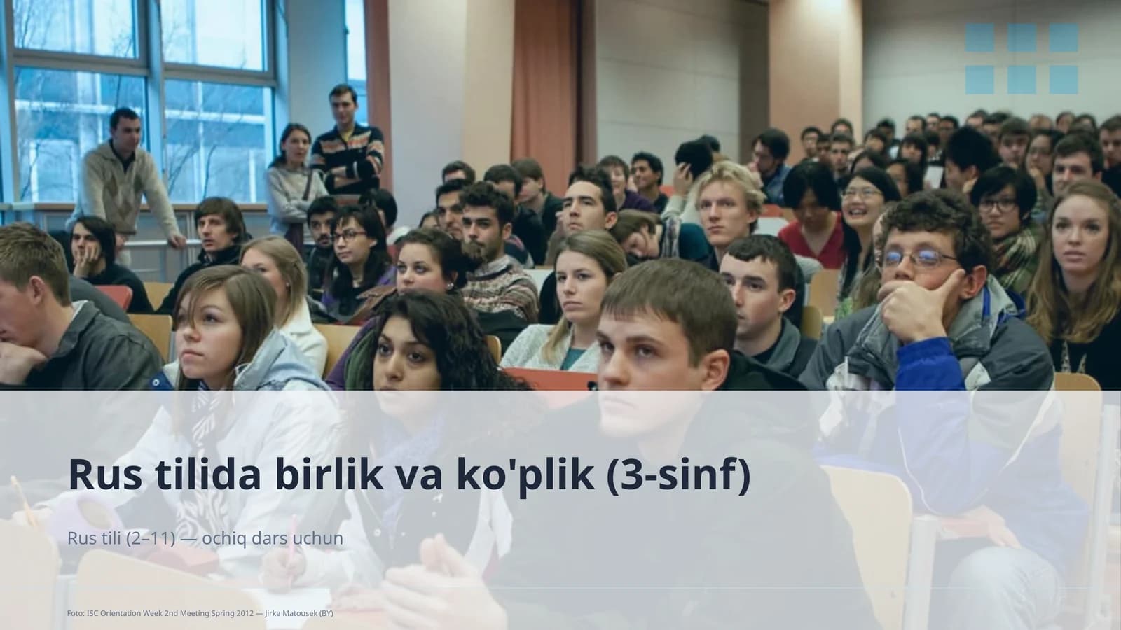 Rus tilida birlik va ko'plik (3-sinf)