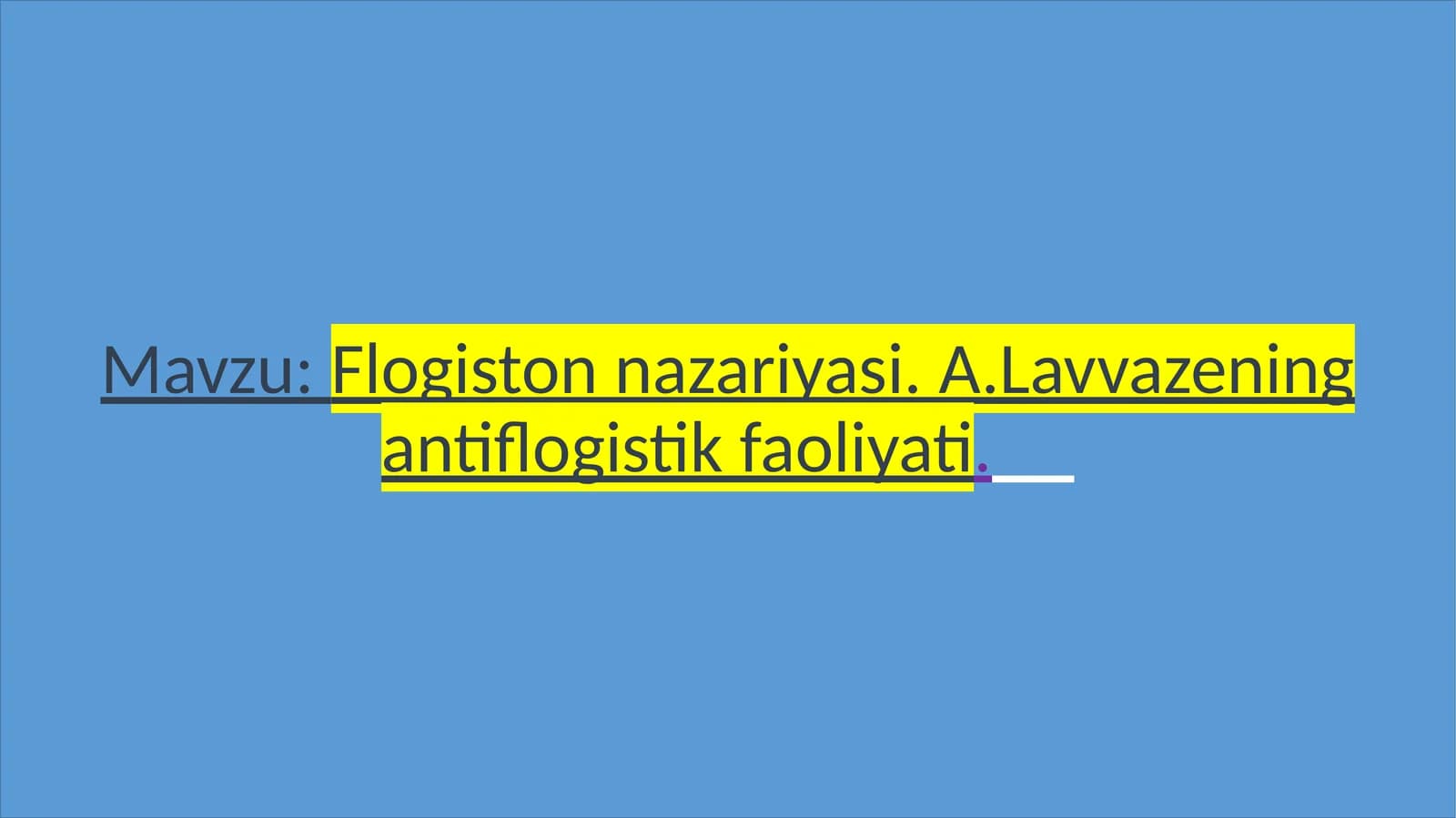 Flogiston nazariyasi