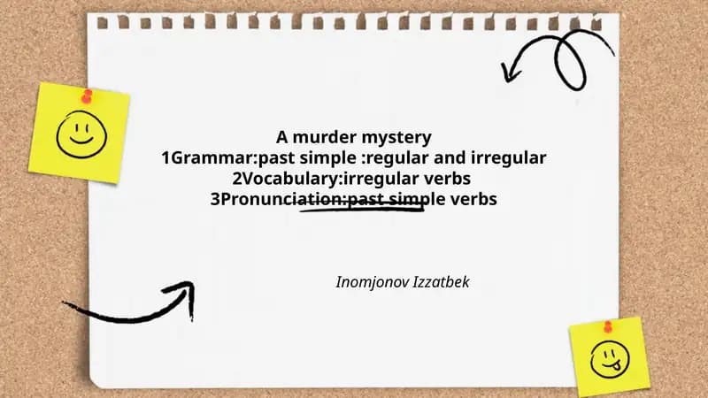 A murder mystery