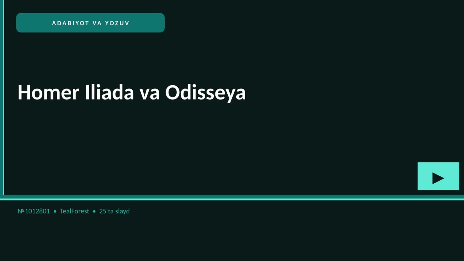 Homer Iliada va Odisseya