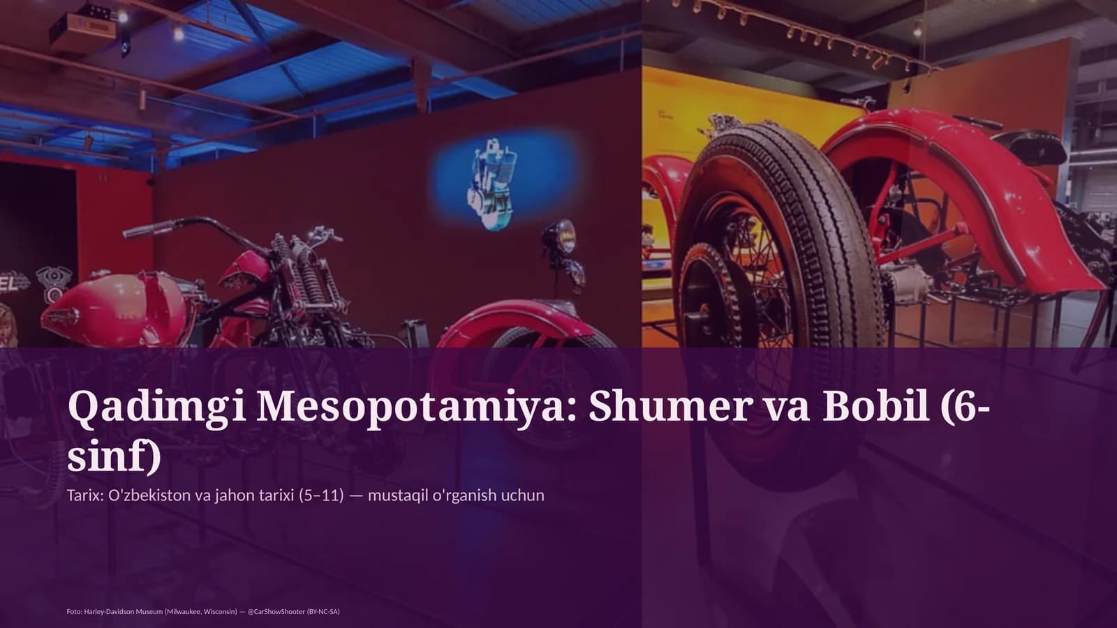 Qadimgi Mesopotamiya: Shumer va Bobil (6-sinf)