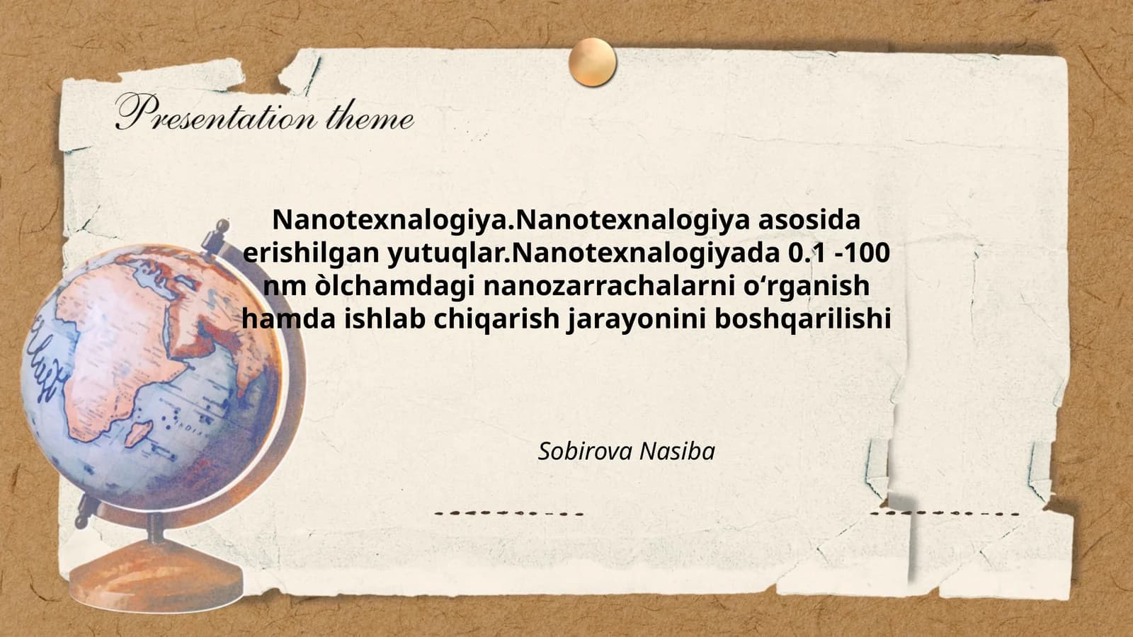 Nanotexnalogiya