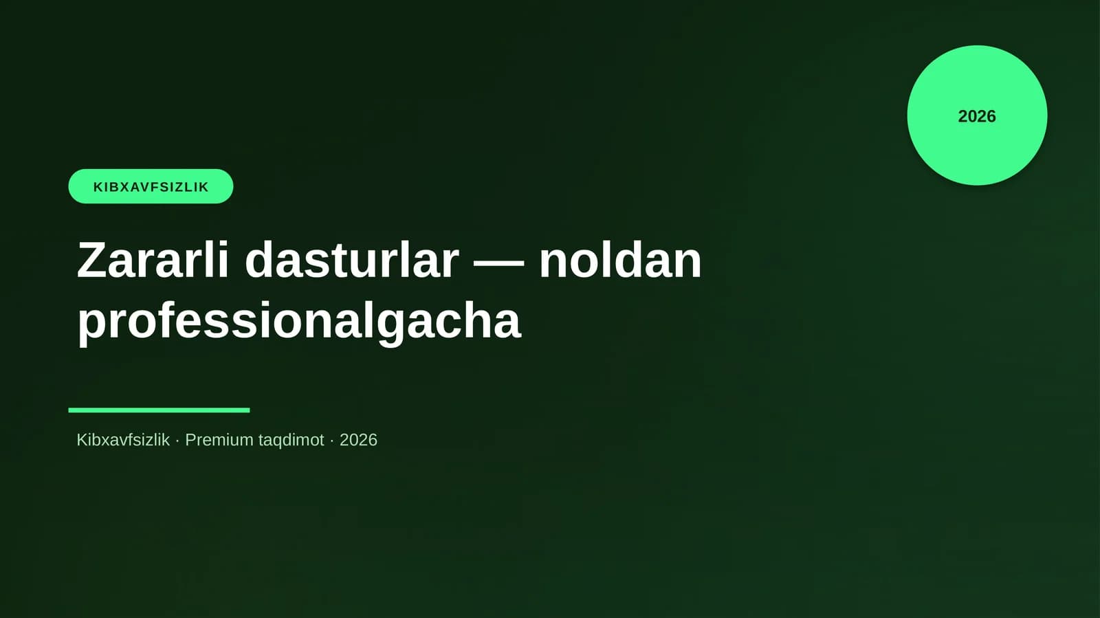Zararli dasturlar — noldan professionalgacha