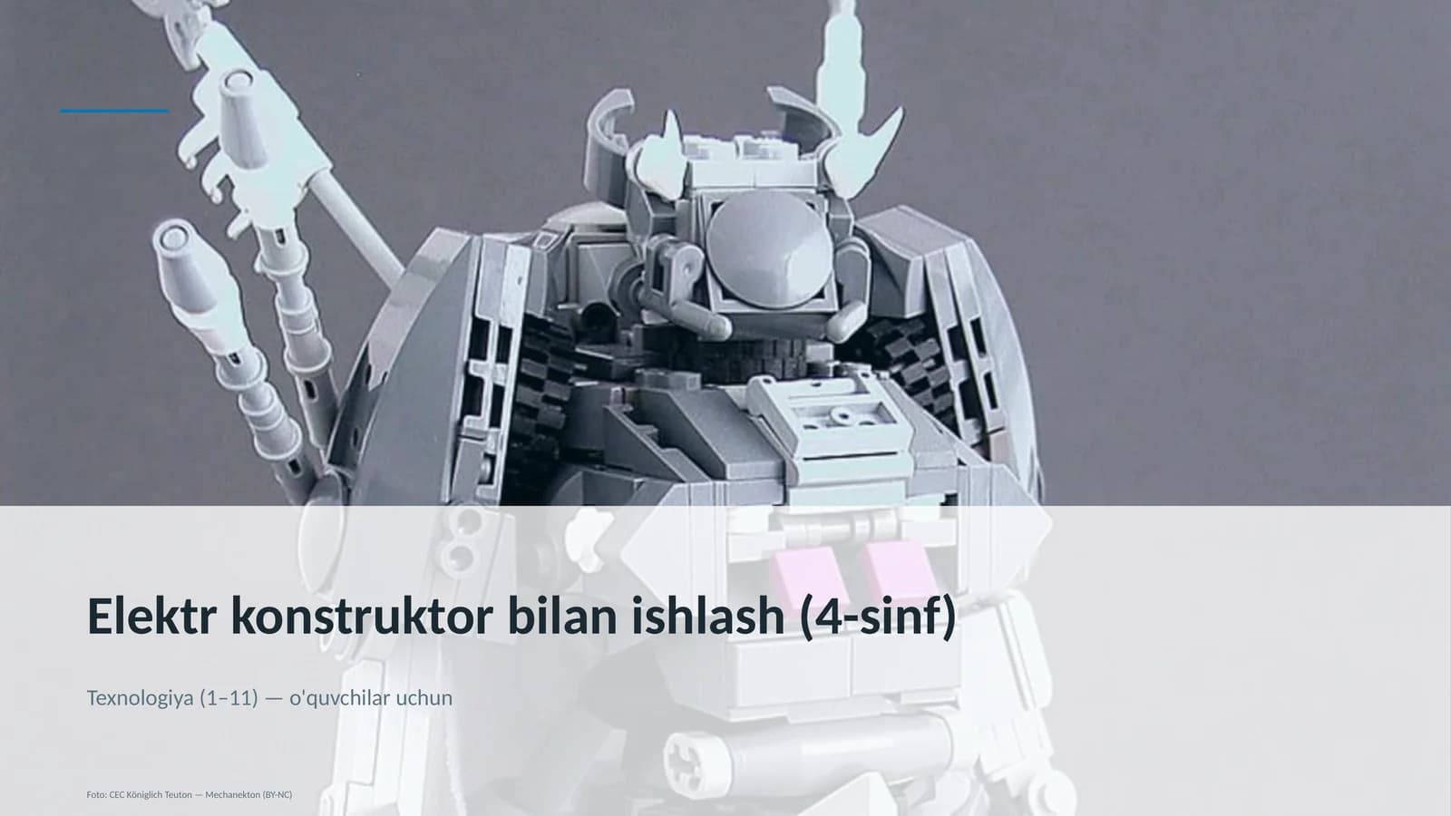 Elektr konstruktor bilan ishlash (4-sinf)