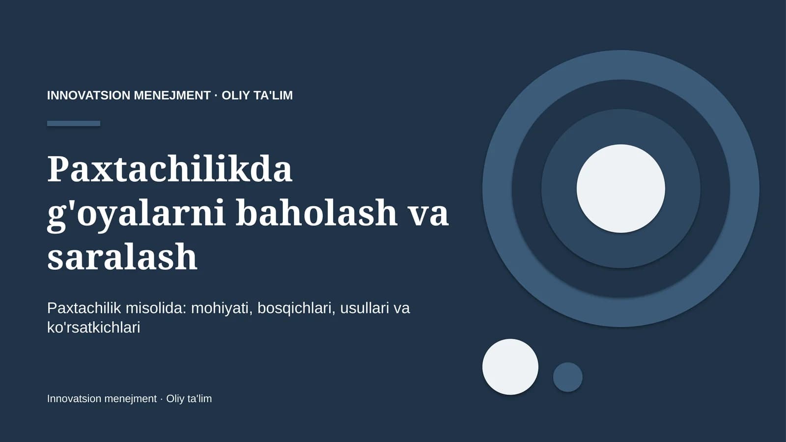 paxtachilikda g'oyalarni baholash va saralash 6852