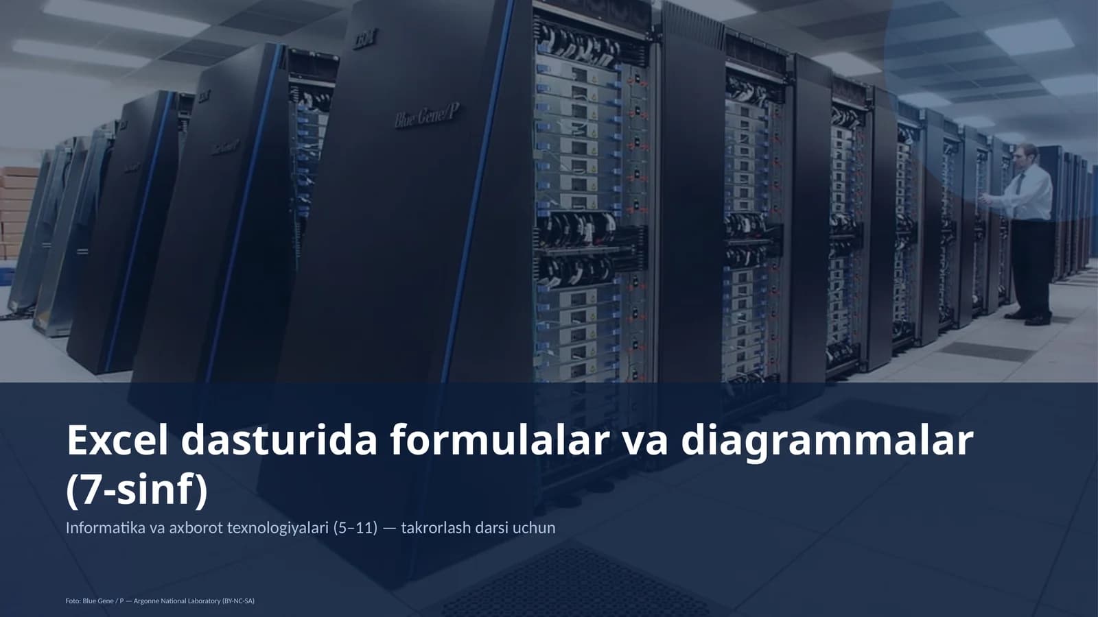 Excel dasturida formulalar va diagrammalar (7-sinf)