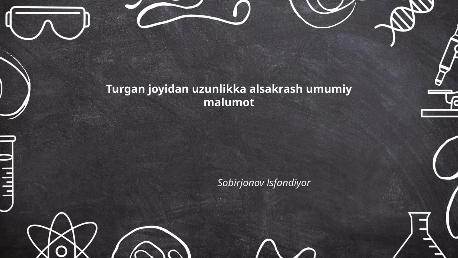 Turgan joyidan uzunlikka sakrash