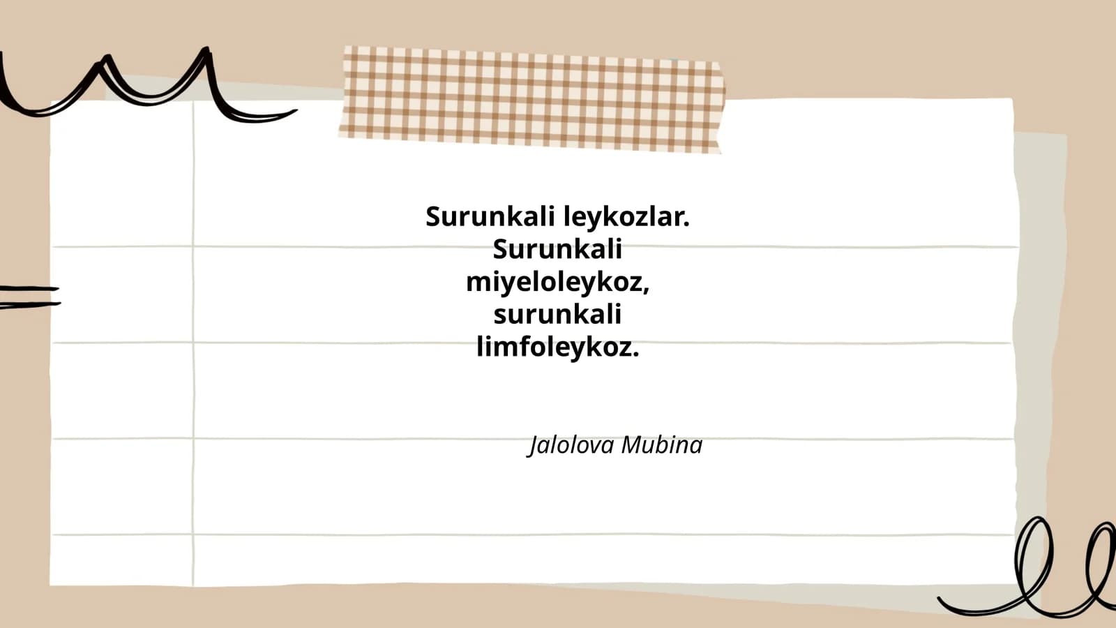 Surunkali leykozlar