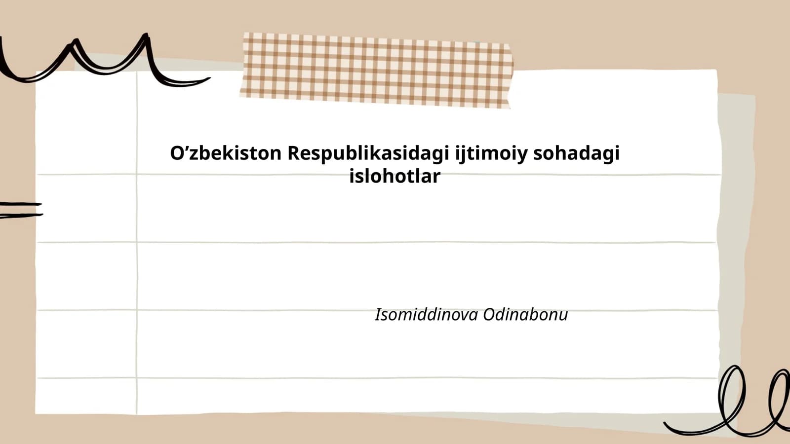 Ta'lim sohasidagi islohotlar