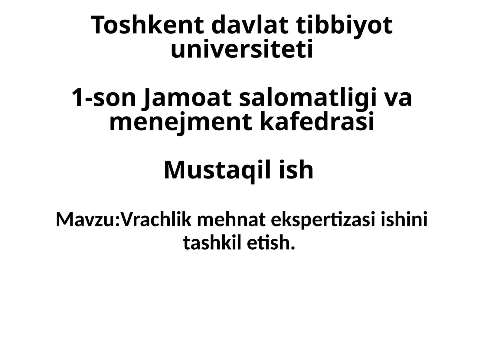 Vrachlik mehnat ekspertizasi