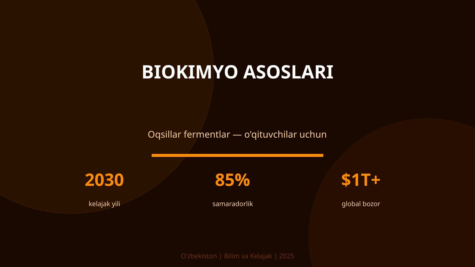 BIOKIMYO ASOSLARI