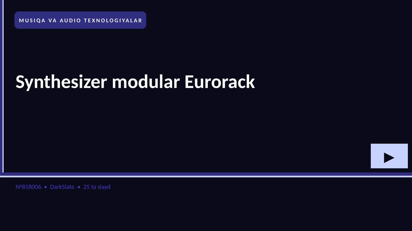 Synthesizer modular Eurorack