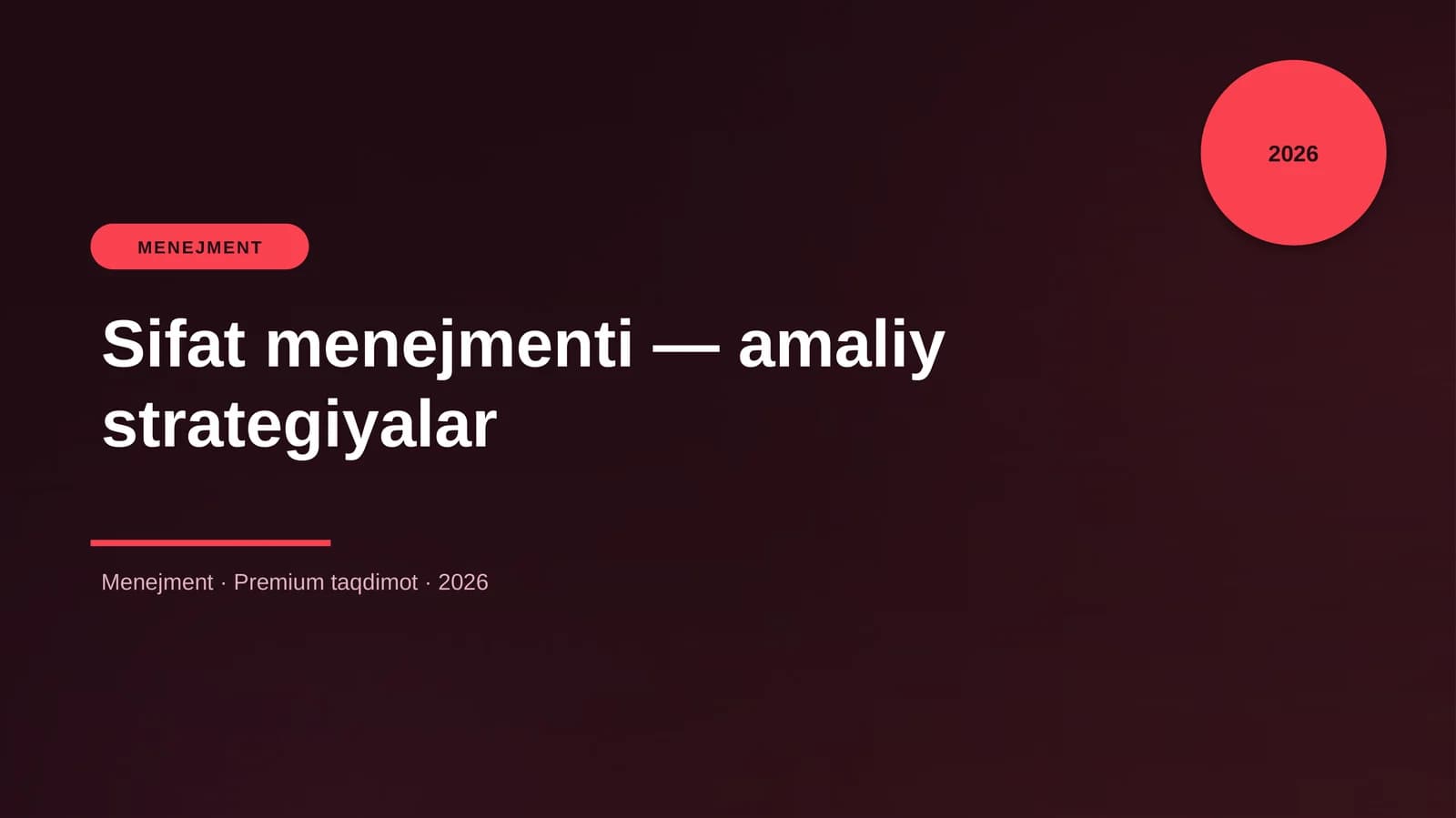 MENEJMENT