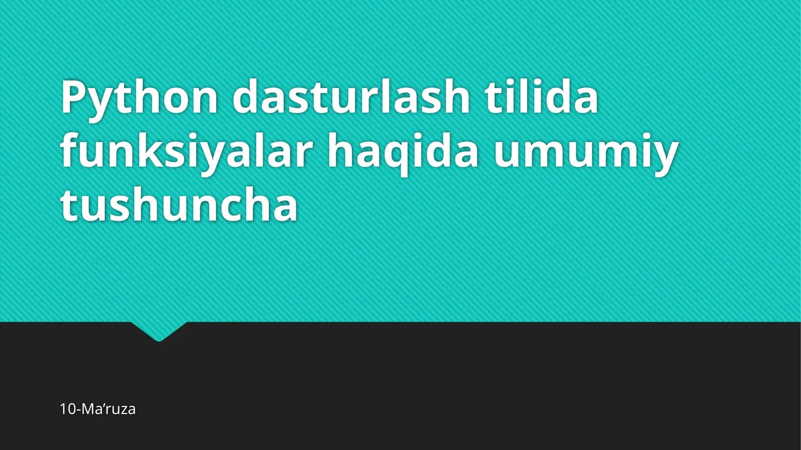 Subprograms