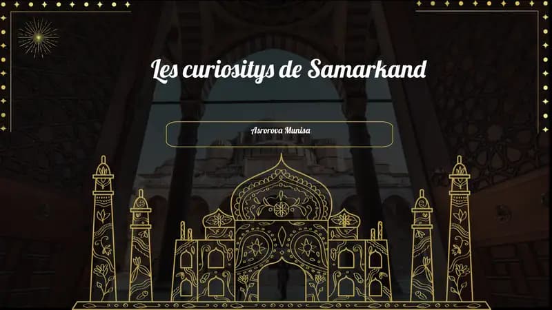Les curiositys de Samarkand
