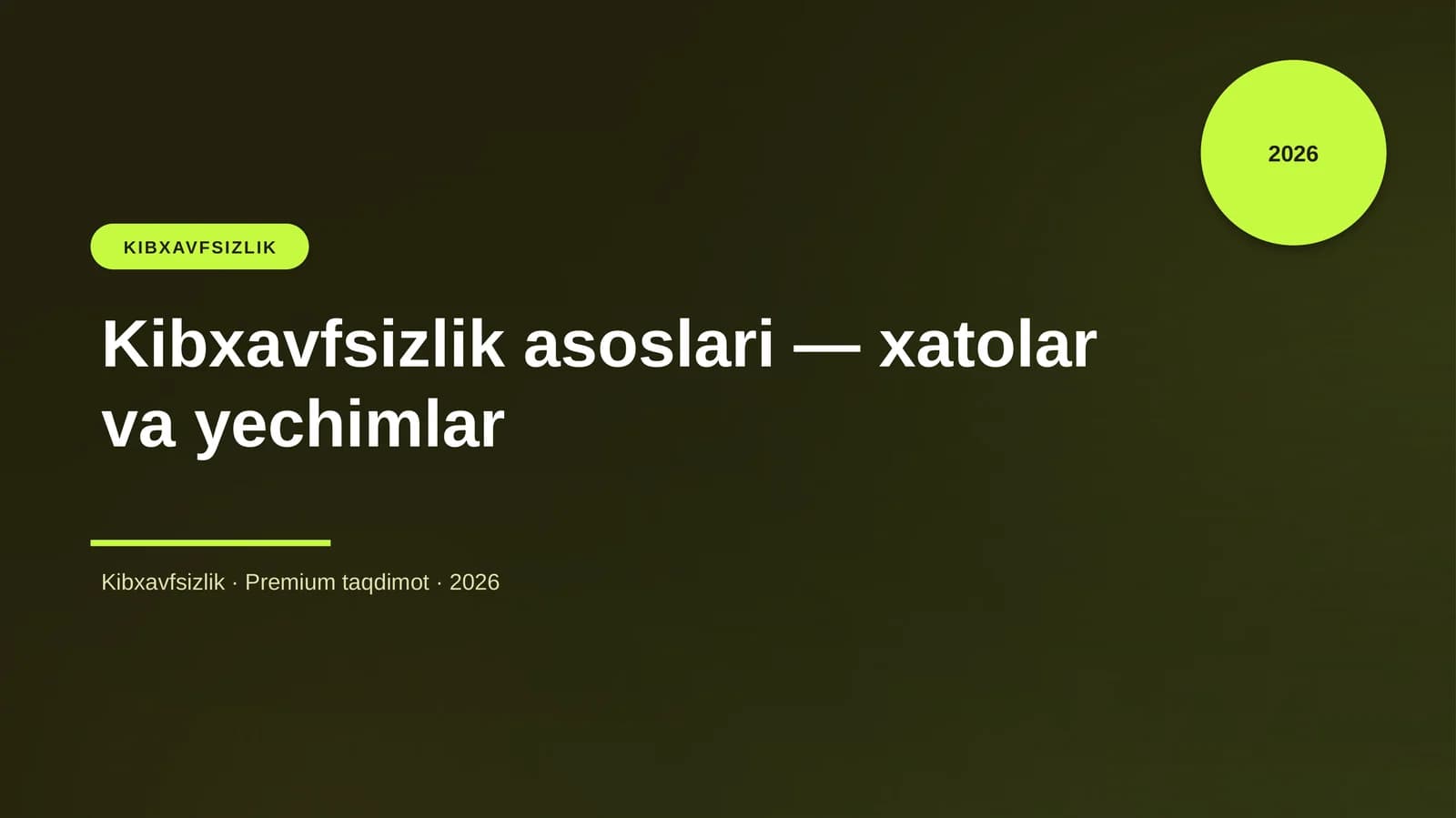 Kibxavfsizlik